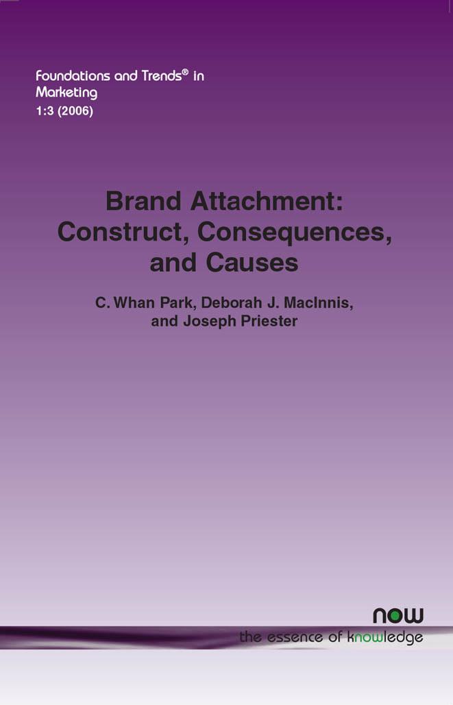 Brand Attachment : Constructs, Consequences and Causes