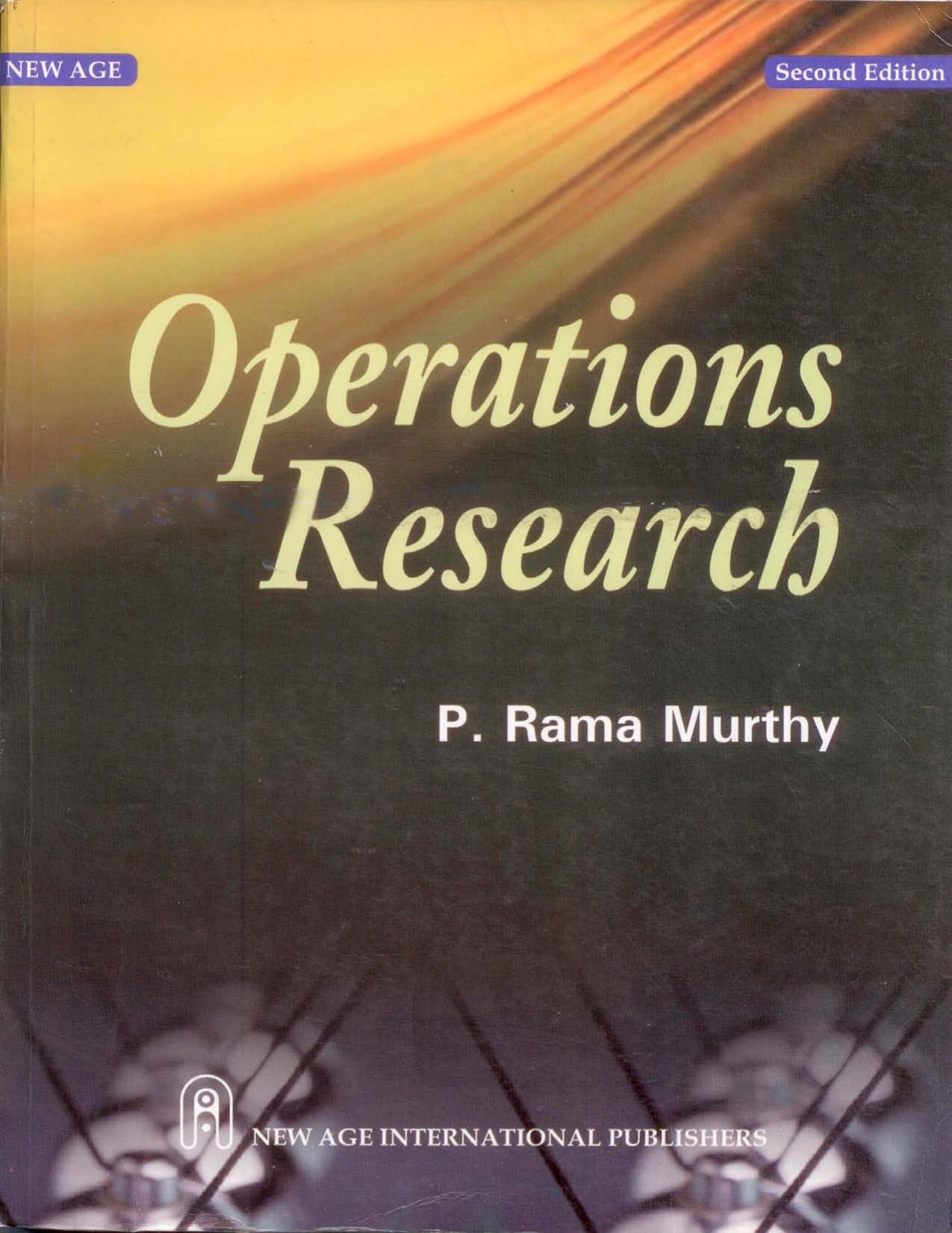 Operations Research, Second Edition